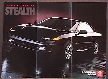 Tri-Fold Brochure for 1991 Stealth