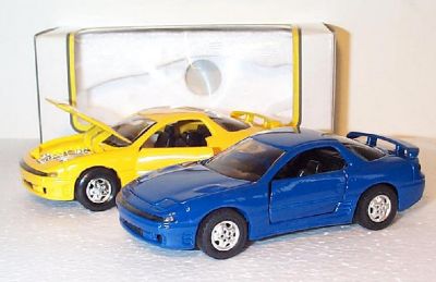 1/40 Scale Diapet Metal 3000GT Yellow and Blue