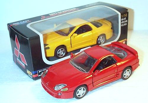 1/32 Scale Diecast 3000GT Pullback Yellow and Red
