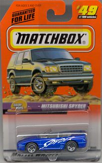 Matchbox #49 Spyder Blue