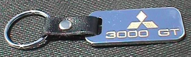 Brass Leather 3000GT Keychain