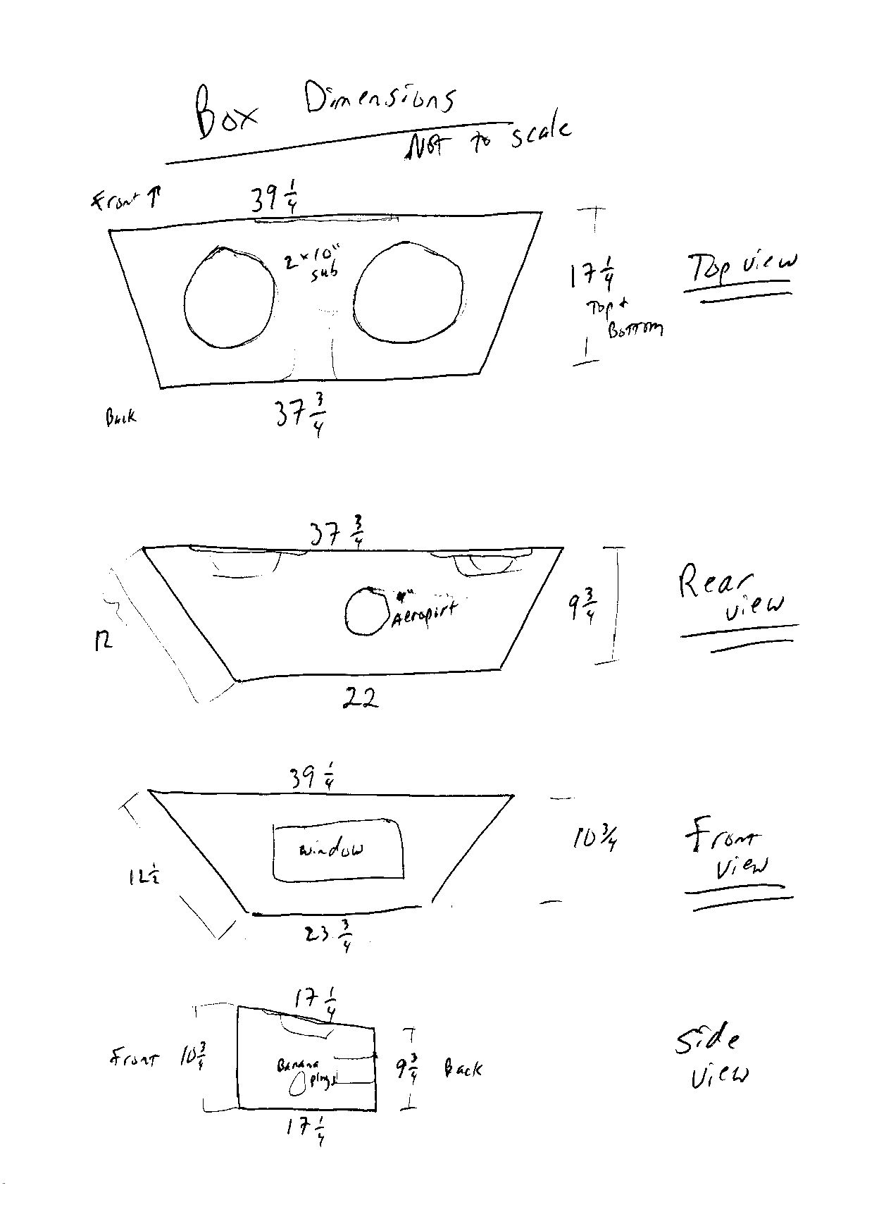 box with dimensions